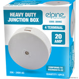 Peak Kit 20 Amp Junction Box 4 Terminals (10) White - Peak Kit