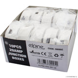20 Amp Junction Box 4 Terminals (10) White