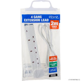 Peak Kit 4 Way 2M Extension Lead With Neon Light - Peak Kit