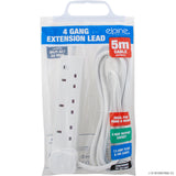 4 Way 2M Extension Lead With Neon Light