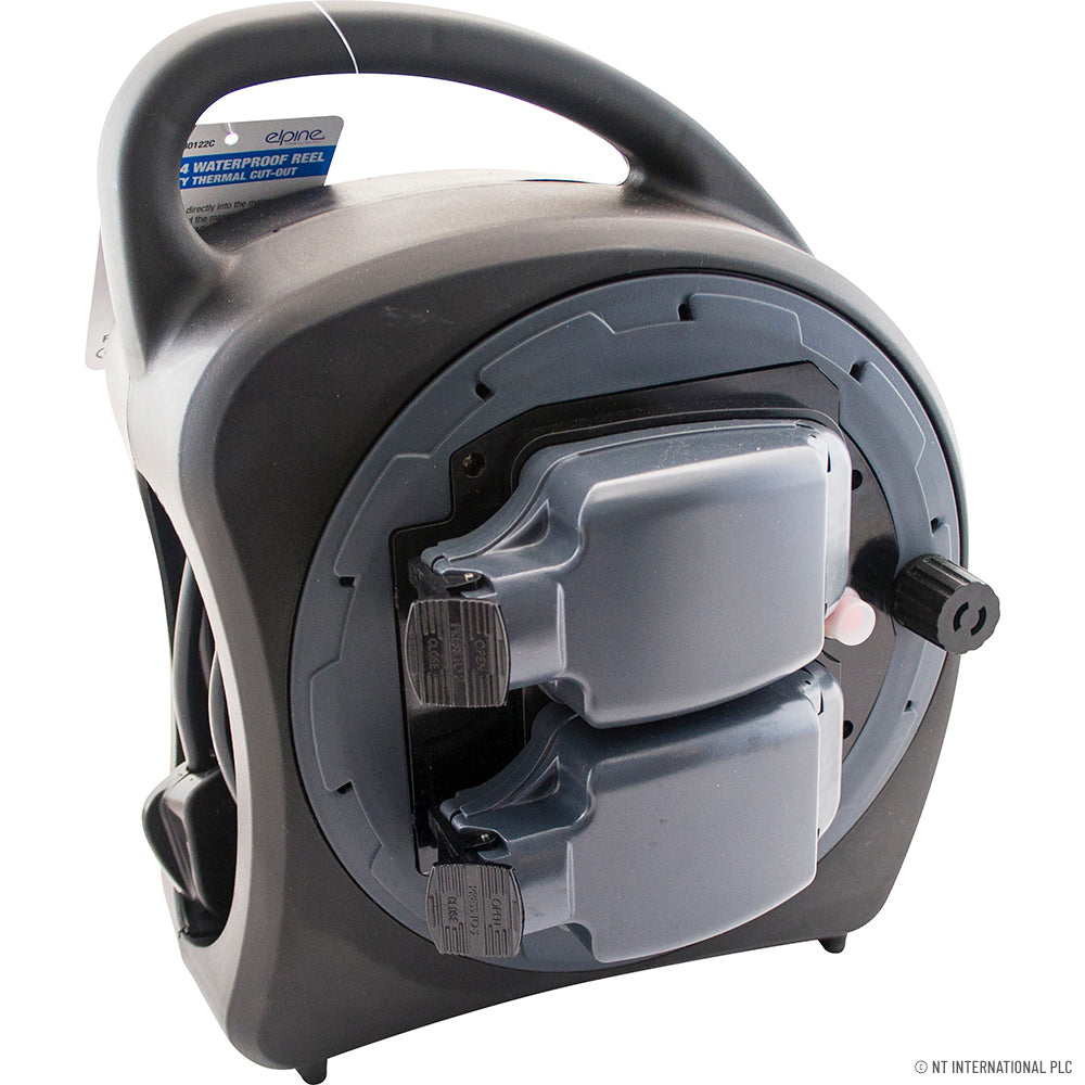 20m 2 Gang IP Waterproof Cable Reel Outdoor