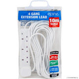 4 Way 2M Extension Lead With Neon Light