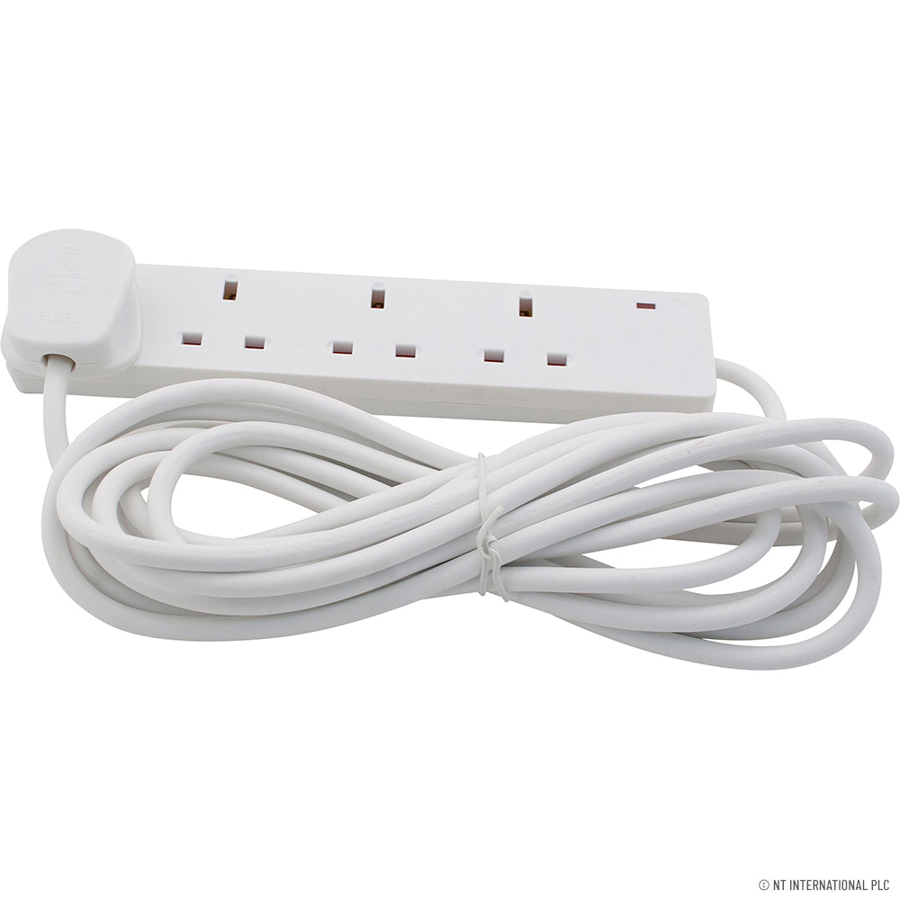 4 Way 2M Extension Lead With Neon Light