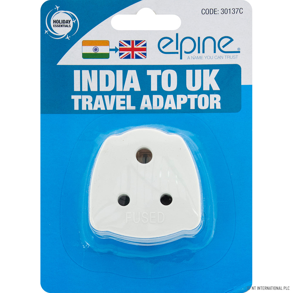 Peak Kit India To UK Travel Adaptor Blister Pack - Peak Kit