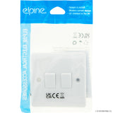 Peak Kit Slim Curve 10A Light Switch 2G 2 Way ( White - Peak Kit