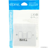 Peak Kit Slim Curve 10A Light Switch 3G 2 Way ( White - Peak Kit