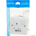 Slim Curve Switched Socket 1 Gang ( White )