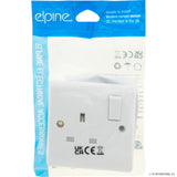 Peak Kit Slim Curve Switched Socket 1 Gang ( White ) - Peak Kit