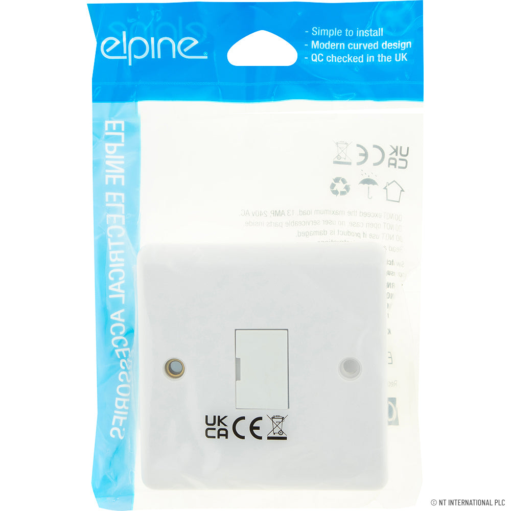 Peak Kit Slim Curve 13A Fused Spur Connection Unit ( W - Peak Kit