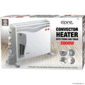 Convector Heater Grey with Timer & Turbo Fan