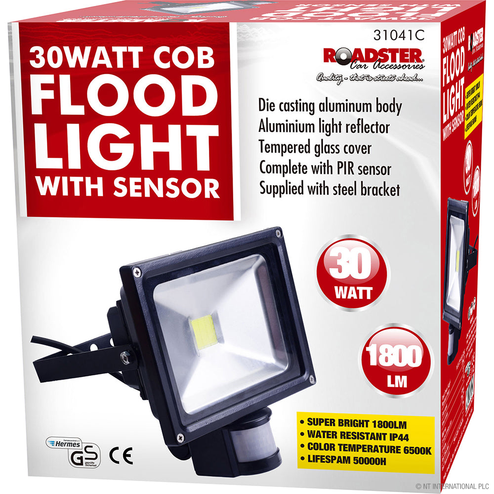 30w COB Floodlight with PIR Sensor LED