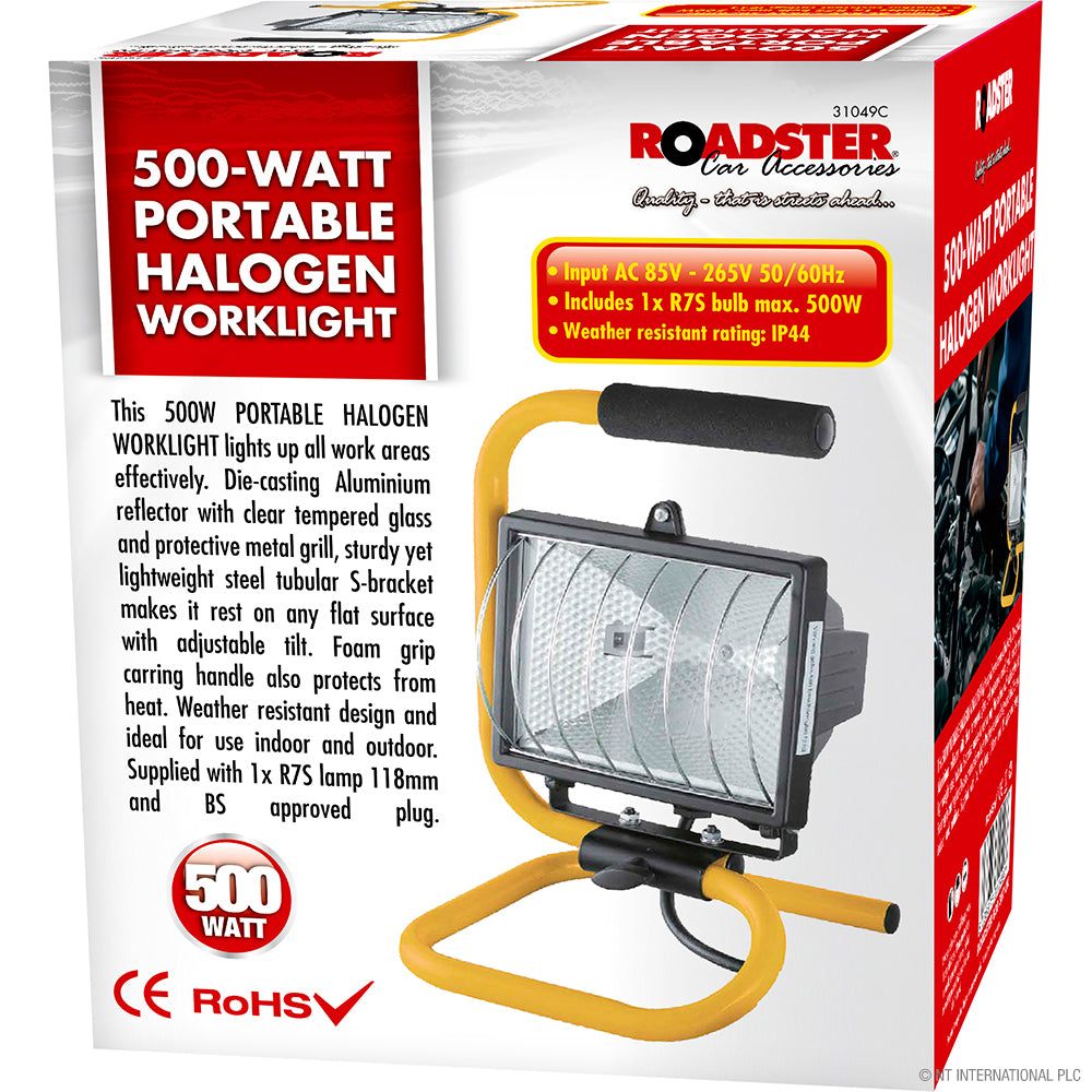 500w Halogen Work Light Floor S Shape