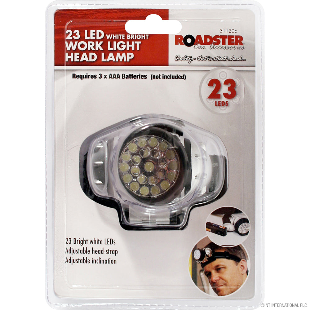 Peak Kit 23 LED W/Bright Work Light Head Lamp - Peak Kit