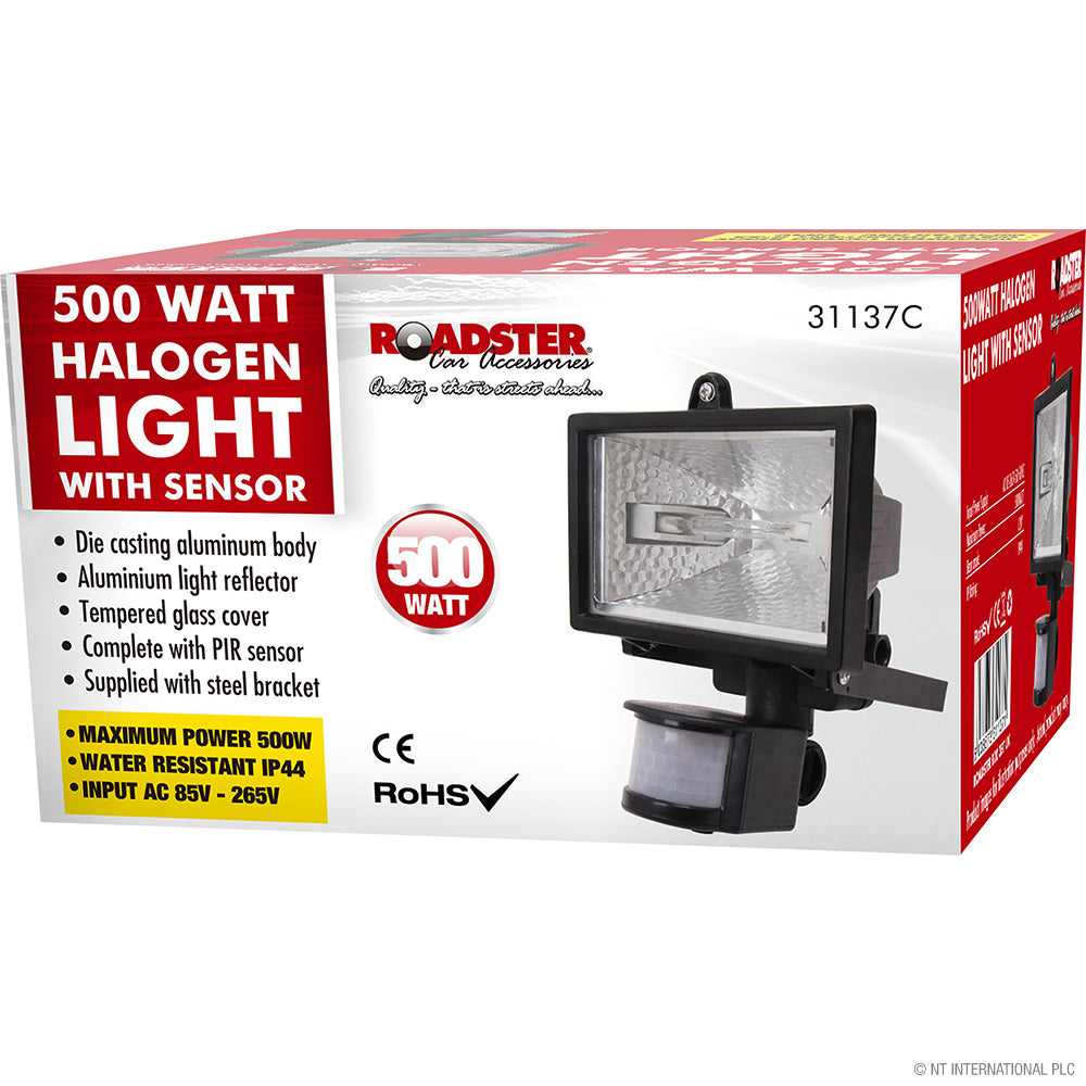 Peak Kit 500w Halogen Light with Sensor - Wall - Peak Kit