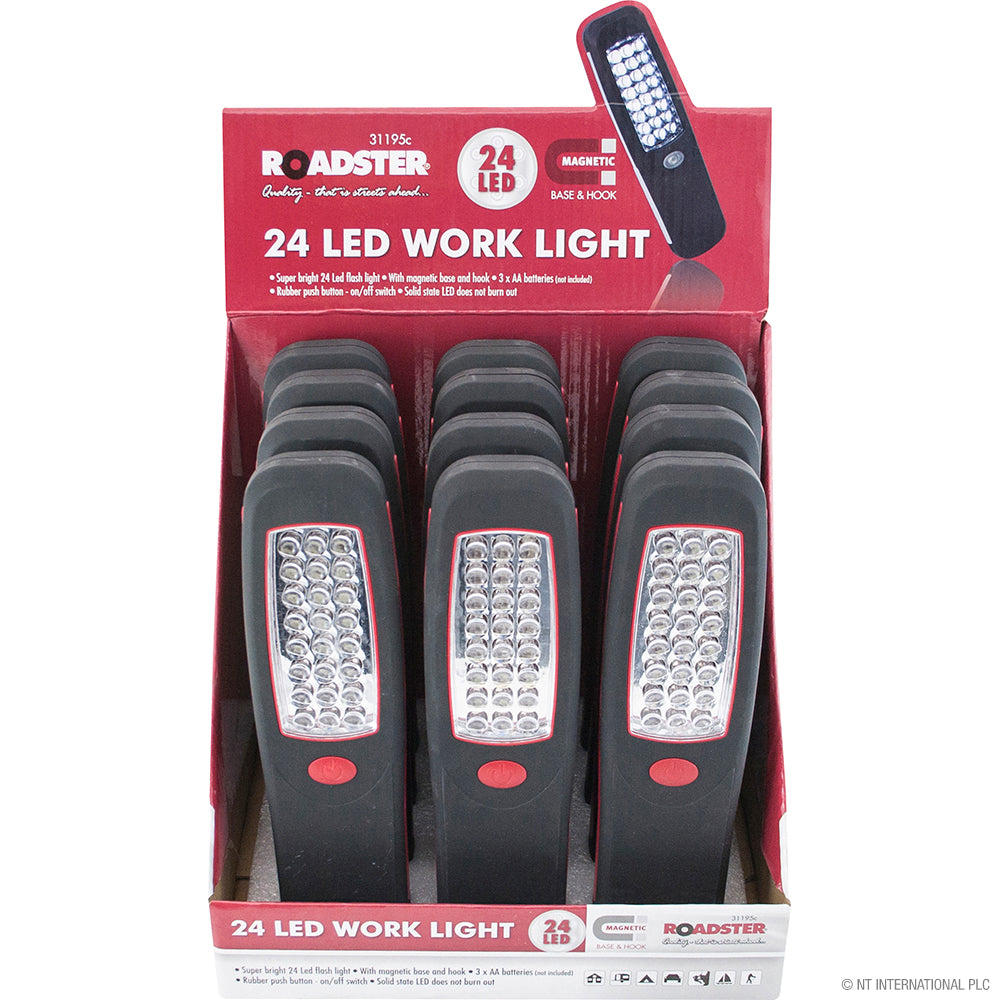 Peak Kit 24 LED Work Light Magnetic - In Display Box - Peak Kit