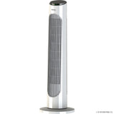 29" Oscillating Tower Fan with R/C - Black