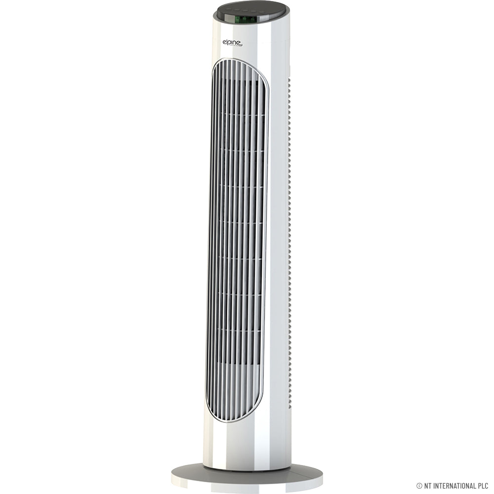 29" Oscillating Tower Fan with R/C - Black