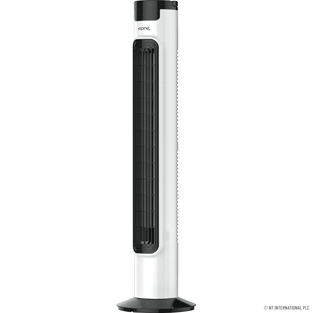 32" Oscillating Tower Fan - White / Black