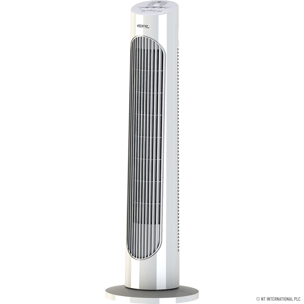 29" 74cm Oscillating Tower Fan - White