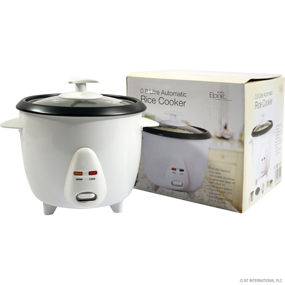 0.8L 350W Rice Cooker - White