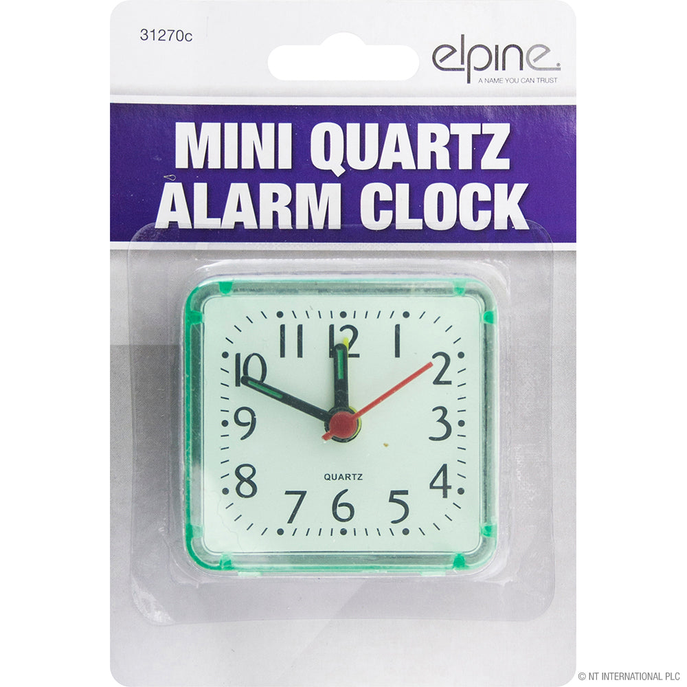Peak Kit Mini Quartz Alarm Clock 5.8 x 5.4cm - Peak Kit
