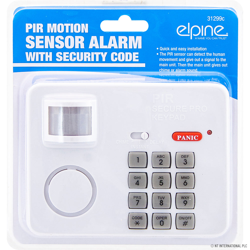 Peak Kit PIR Motion Sensor Alarm with Security Code - Peak Kit