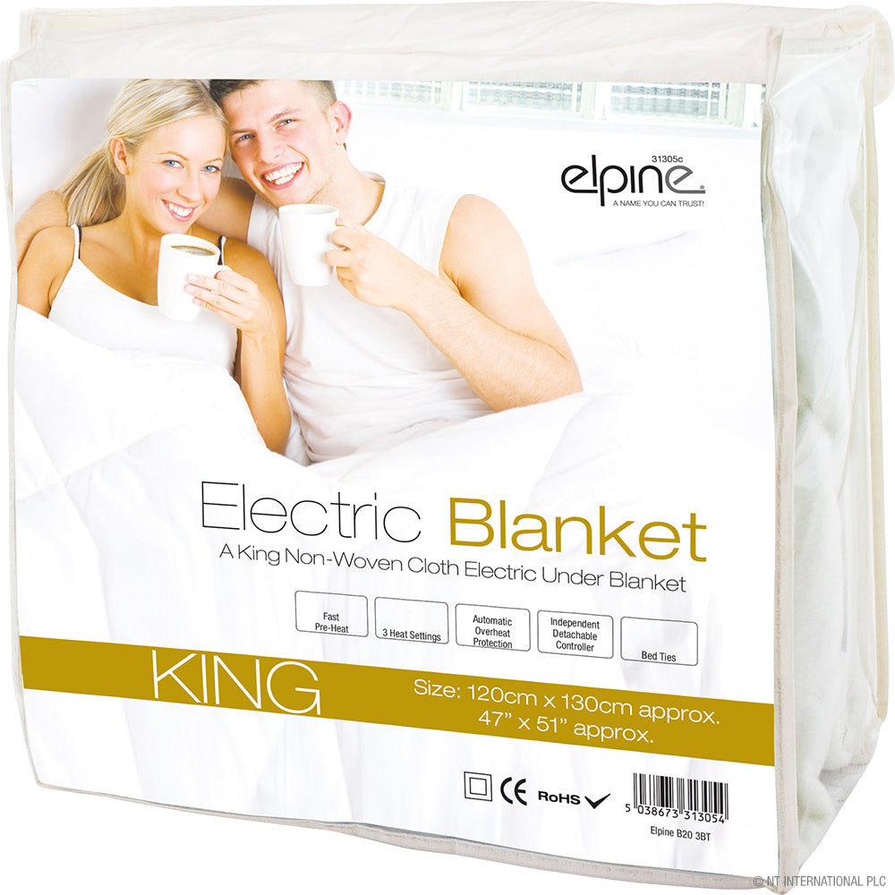 King Electric Blanket 120x130cm (Dual Ctl)