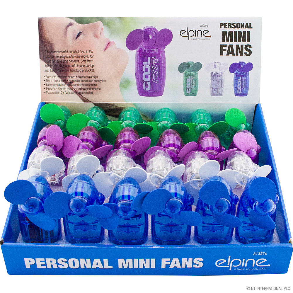 Mini Fan (24pcs in CDU) 2 AA Batts - not Inc