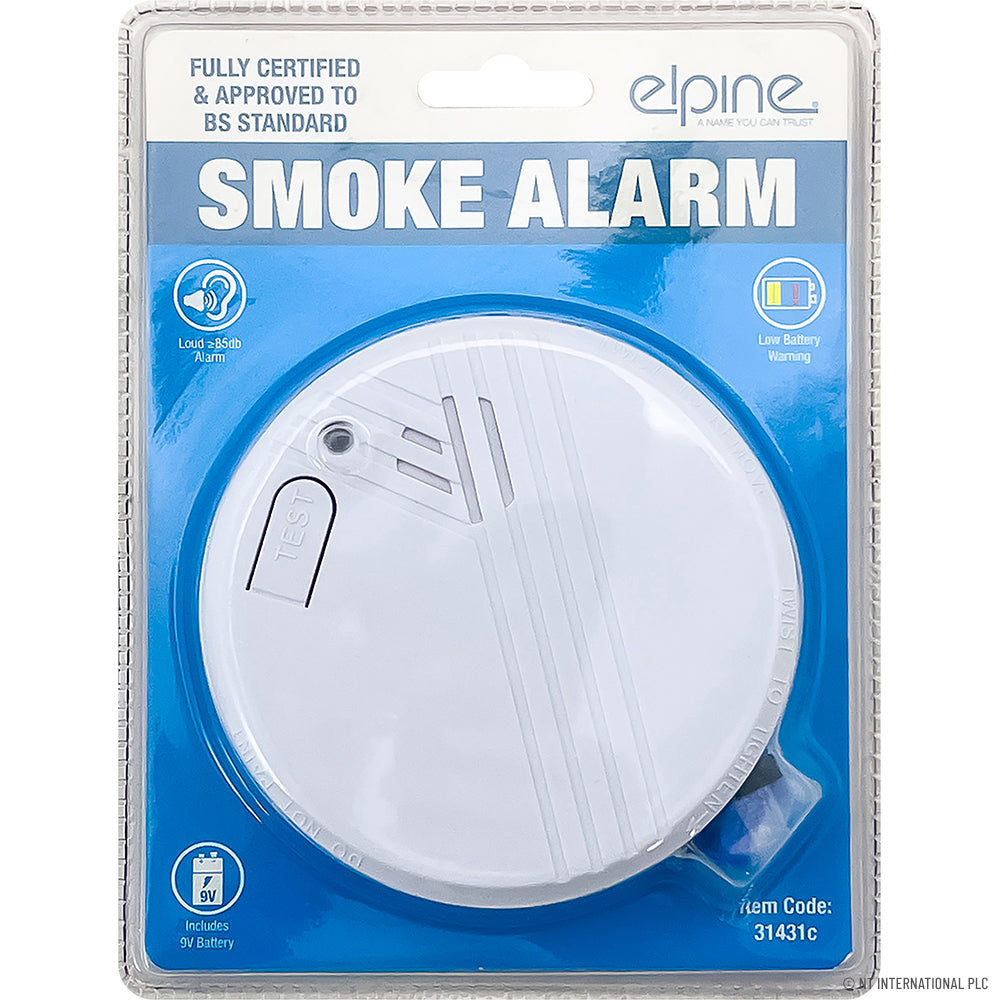 Smoke Alarm (9V Battery) - Double Blister