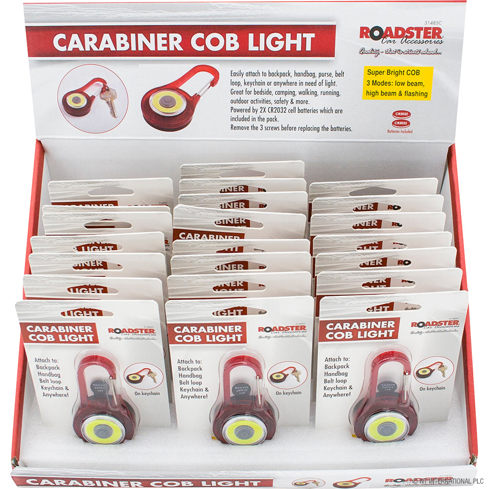 Peak Kit Carabiner COB LED Light - Display Box - Peak Kit