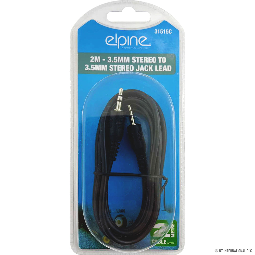 2m 3.5mm Stereo to Stereo Jack Lead