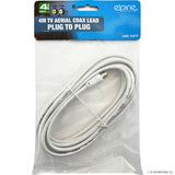 2m TV Aerial Coax Lead Plug To Plug