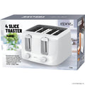 4 Slice Toaster 1400w - White