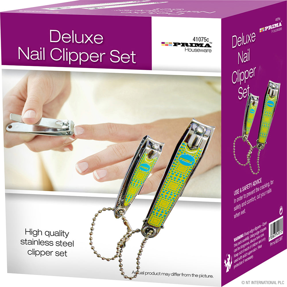 2pc Nail Clipper Set in Blister CDU - Printed