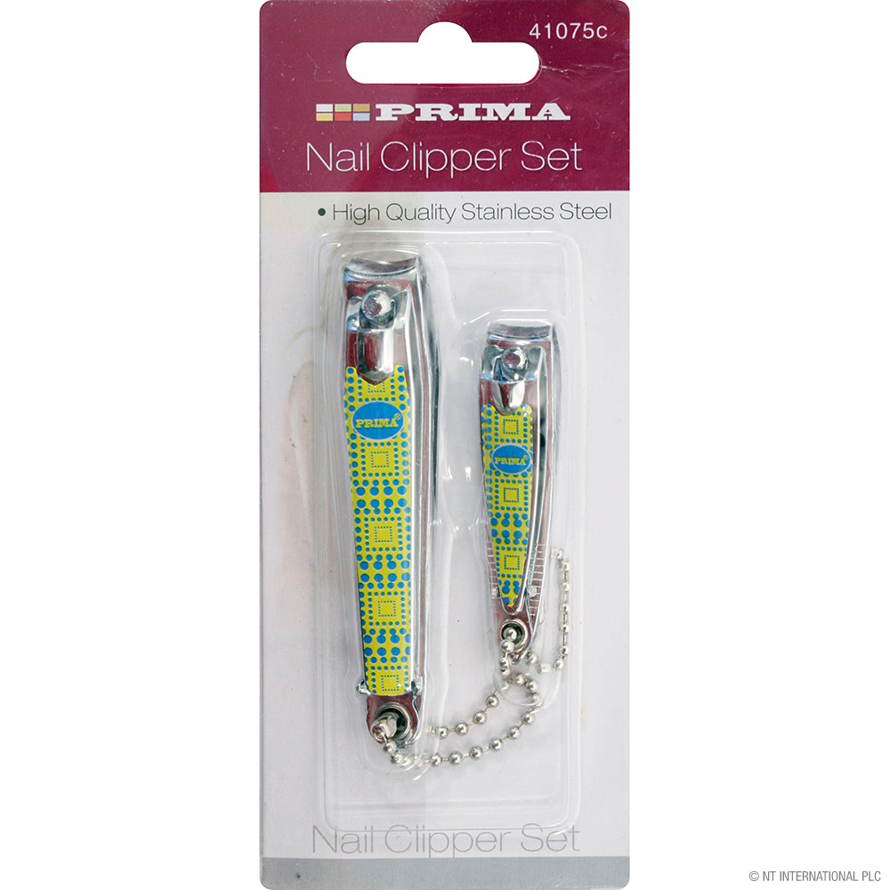 2pc Nail Clipper Set in Blister CDU - Printed