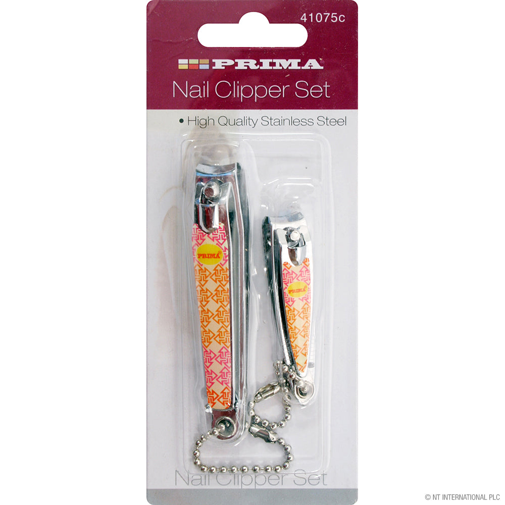 2pc Nail Clipper Set in Blister CDU - Printed