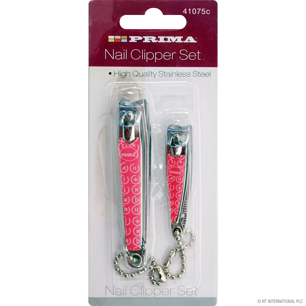 2pc Nail Clipper Set in Blister CDU - Printed