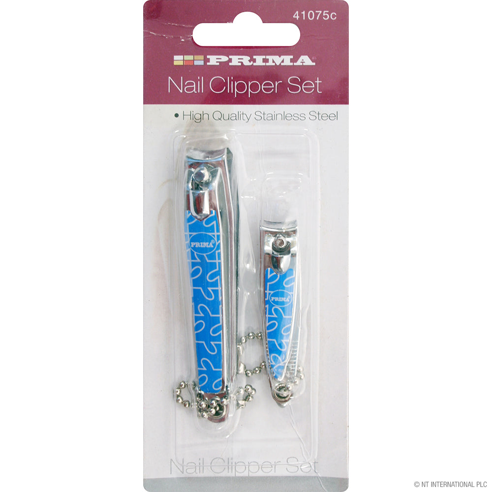 2pc Nail Clipper Set in Blister CDU - Printed