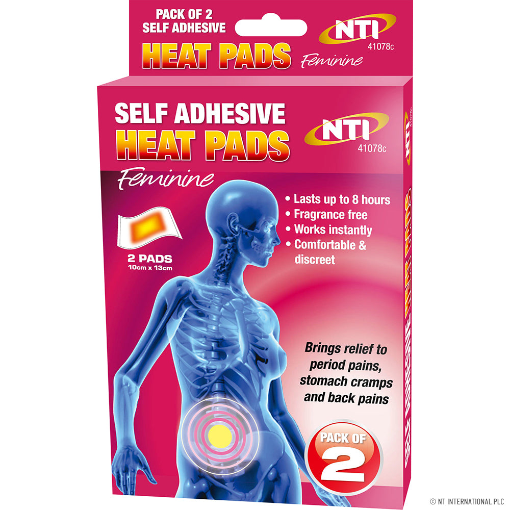 2pk Self Adhesive Heat Pads Feminine 6pcs / C