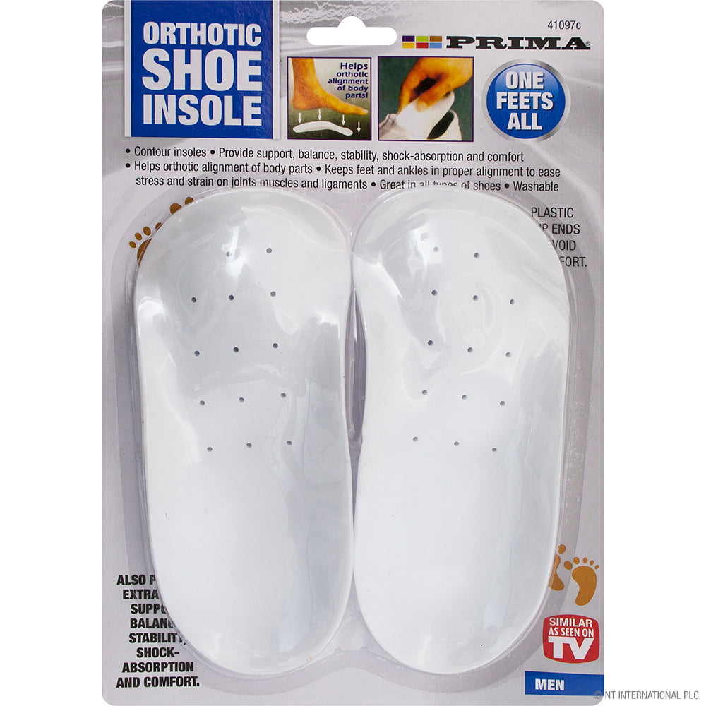 2pk Mens Orthotic Shoe Insoles