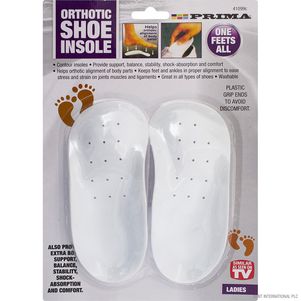2pk Ladies Orthotic Shoe Insoles