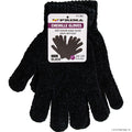 Chenille Gloves-Black