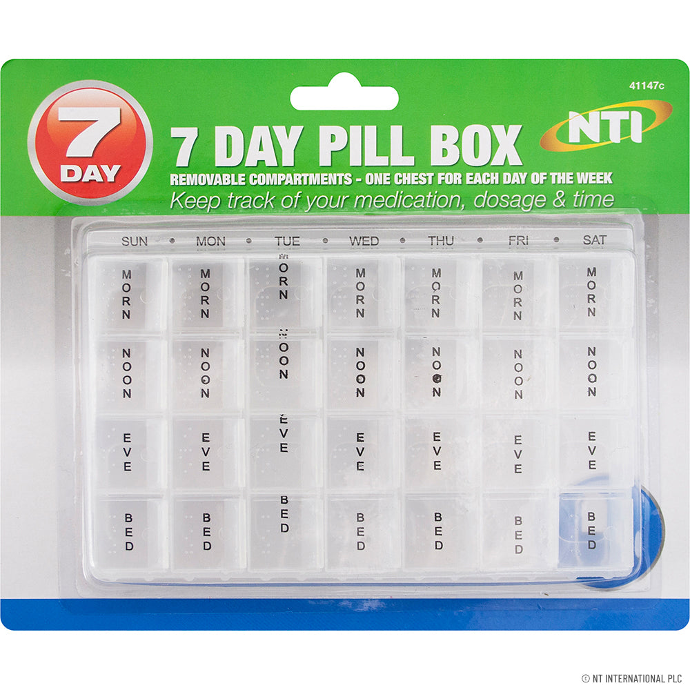 Peak Kit 7 Day Pill Box - On Card - Peak Kit