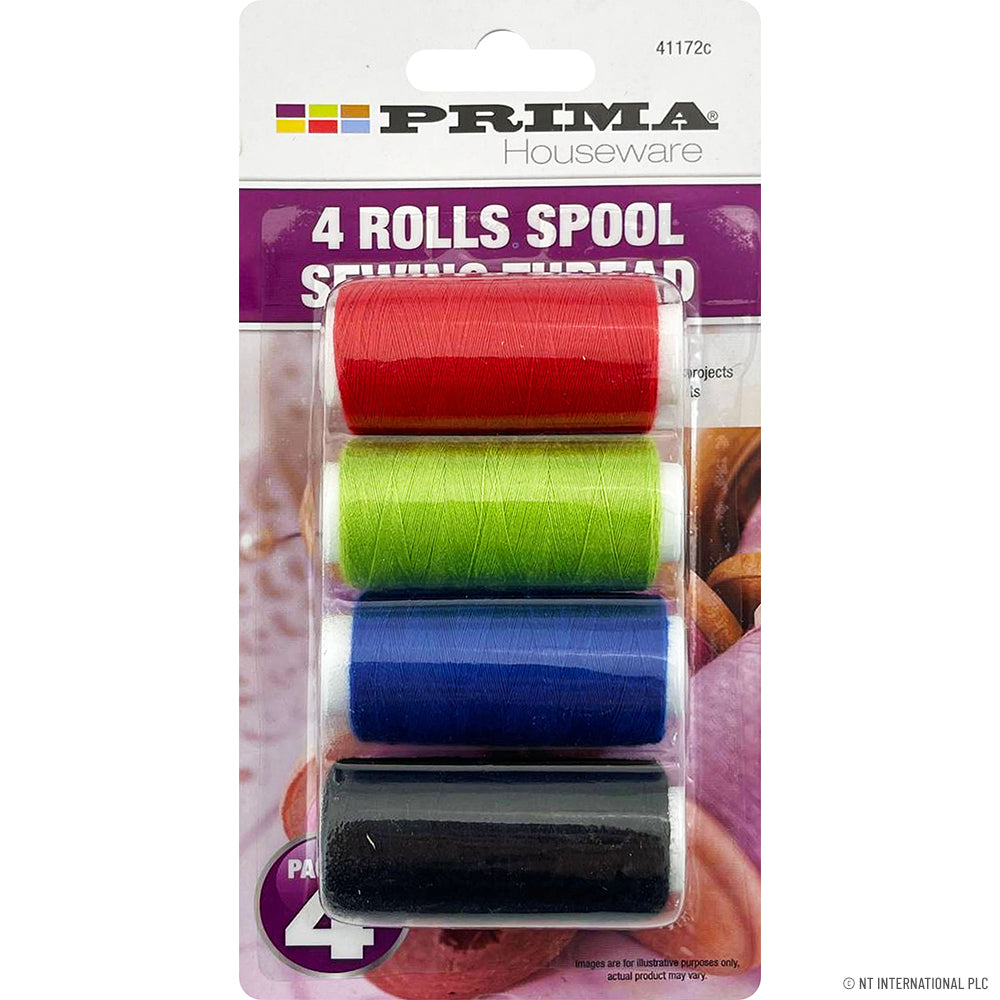 Peak Kit 4pc Spool Sewing Thread Assorted Colours - Peak Kit