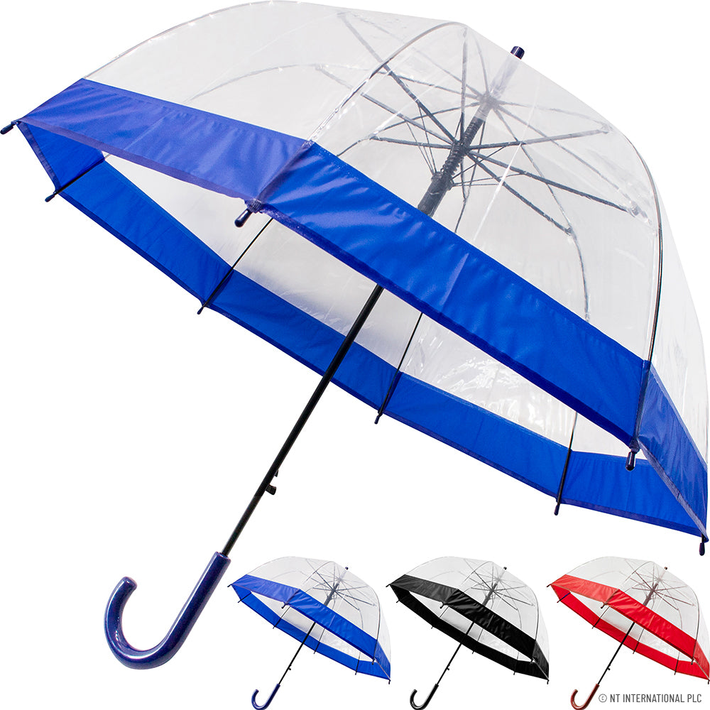 24" Dome Umbrella with Border Heavy Duty Han