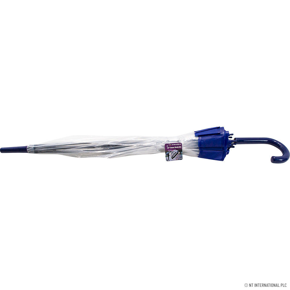 24" Dome Umbrella with Border Heavy Duty Han