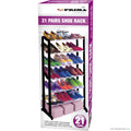 21 Pair Shoe Rack Black - Colour Box