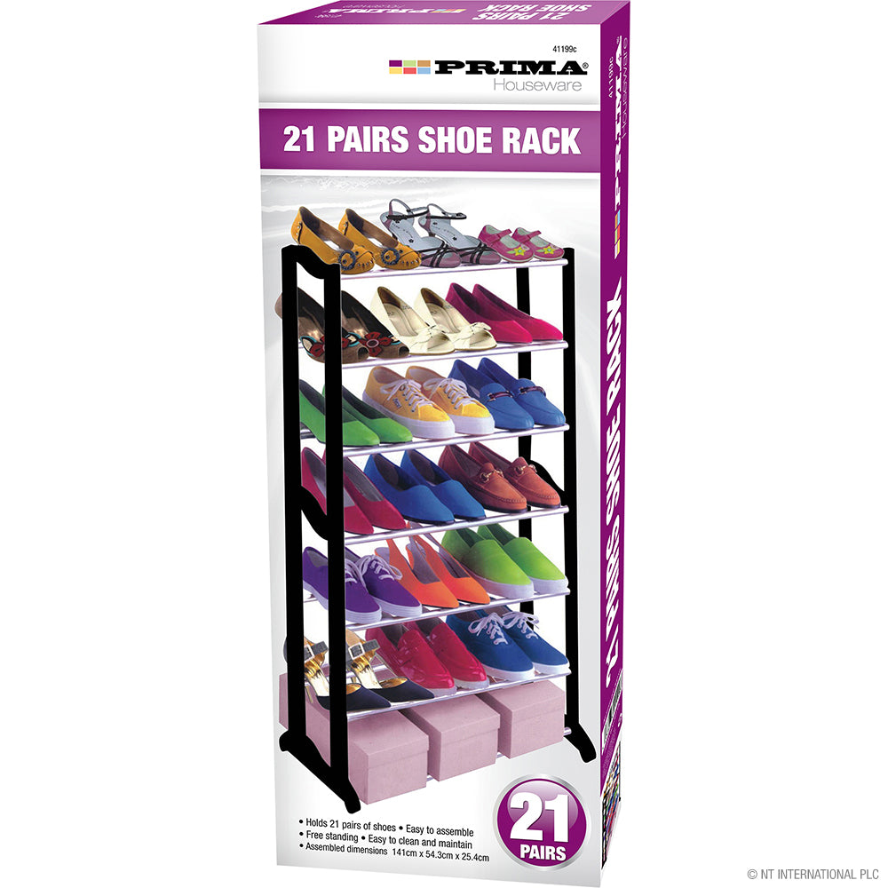 Peak Kit 21 Pair Shoe Rack Black - Box - Peak Kit