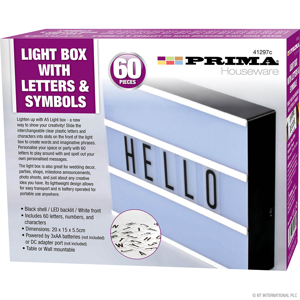 Peak Kit 60pc A5 Led Light Box 20 x 15 x 5.5cm - Peak Kit
