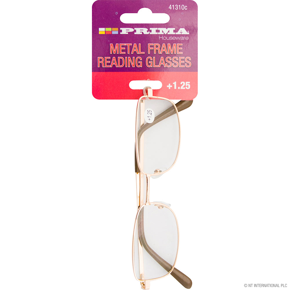 Peak Kit +1.25 Reading Glasses - Metal Frame - Peak Kit